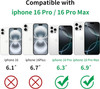 Hsefo Compatible with iPhone 16 Pro and 16 Pro Max Camera Lens Protector, Upgraded Anti-Scratch Tempered Glass Metal Camera Screen Protector Shockpro