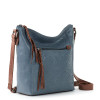 The Sak Ashland Crossbody Bag in Leather, Maritime Wave Embossed
