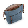 The Sak Ashland Crossbody Bag in Leather, Maritime Wave Embossed