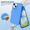BENTOBEN iPhone 14 Plus Case, Slim Liquid Silicone Soft Rubber Anti-Scratch Shockproof Phone Cover with Microfiber Lining, Ocean Blue