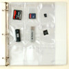 StoreSMART - Plastic Pages - Memory (SD) Cards and Flash Drives - Top Load with Flaps - for 3-Ring Binders - 10-Pack - RMSTWPF-MEMRY-10