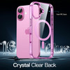 JETech Magnetic Case for iPhone 16 Plus 6.7-Inch Compatible with MagSafe, Shockproof Phone Bumper Cover, Anti-Scratch Clear Back (Pink)