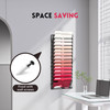 SUPEASY 15-TierWall File Holder Organizer Hanging Wall Files for Papers, Folders, Magazines, Assembly Needed, Wall Organizer for Clipboard, Black
