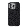 Obbii Compatible with iPhone 16 Pro 6.3" Case, Soft Silicone TPU Bumper Black Leopard Protective Case Cover Shockproof Bumper Compatible with iPhone