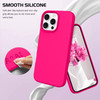 DOMAVER Case for iPhone 16 Pro 6.3'' Case Smooth Liquid Silicone Soft Gel Rubber Microfiber Lining Cushion Cover Shockproof Protective Phone Cases Co