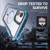 RAPTIC Shield 2.0 for iPhone 16 Pro, Military Grade 13ft Drop Tested, Anti-Fingerprint Anti-Yellowing Clear Case, 6.3 inch, Blue