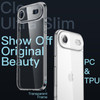 JETech Slim Case for iPhone Air with Camera Lens Full Protection, Ultra-Thin Lightweight Clear Minimalist Protective Phone Cover, 6.5-Inch Display (C