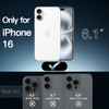 JETech Case for iPhone 16 6.1-Inch, Non-Yellowing Shockproof Phone Bumper Cover, Anti-Scratch Clear Back (Clear)