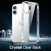 JETech Case for iPhone 16 6.1-Inch, Non-Yellowing Shockproof Phone Bumper Cover, Anti-Scratch Clear Back (Clear)