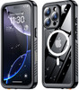 SPIDERCASE Magnetic for iPhone 16 Pro Case Waterproof, Built-in Screen & Camera Lens Protector[IP68 Underwater] [Military Grade Shockproof] Full Body
