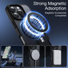 JETech Magnetic Case for iPhone 16 Pro 6.3-Inch Compatible with MagSafe, Translucent Matte Back Slim Shockproof Phone Cover (Black)