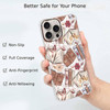 Tobelint Case for iPhone 16 Pro Max with Aesthetic Design,Vintage Butterfly Brown Book Pattern for Girl Boy,Clear Slim Soft TPU Bumper Case,6.9(Butt