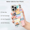 Tobelint Case for iPhone 16 Pro with Aesthetic Design,Good Vibes Positive Quote Collage Pattern for Men Women,Clear Slim Soft TPU Bumper Case,6.3(Go