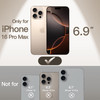JETech Ultra Slim Case for iPhone 16 Pro Max 6.9 Inch, Camera Lens Full Protection, Lightweight Matte Finish PP Hard Minimalist Cover (Desert Titaniu