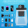 Large Waterproof Phone Pouch Floating, Waterproof Phone Case for iPhone 15 14 Pro Max 13 12 Plus 11 XS XR X Samsung up to 8.5'', IPX8 Water Proof Cel