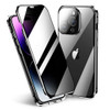 KMXDD Anti-Peeping Case Compatible with iPhone 16 Pro Max - 360 Full Body Privacy Screen Protector, Camera Protector, Clear Double Sided Glass Magnet