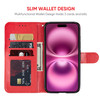 Bohefo Case for iPhone 16 Plus Wallet Case with Tempered Glass Screen Protector, Mandala Leather Flip Credit Card Holder Stand Phone Cover Cases for
