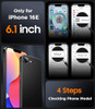 SPIDERCASE Designed for iPhone 16e Case, Magnetic Translucent Matte Case with 2PCS Tempered Glass Screen Protector Slim Phone Case for iPhone 16E 6.1