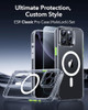 ESR for iPhone 16 Pro Case (4 in 1) Set, Translucent Matte Case, Compatible with MagSafe, Military-Grade Protection, Classic Series,Clear