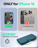OCASE Compatible with iPhone 16 Wallet Case, PU Leather Flip Folio Case with Card Holders RFID Blocking Kickstand [Shockproof TPU Inner Shell] Phone