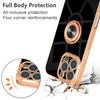 EYZUTAK Case for iPhone 16 Pro Max, Phone Case with 360° Rotatable Finger Ring Holder Kickstand Magnetic Car Mount Supported Shiny Plating Gold Edge