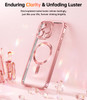 Meifigno Designed for iPhone 16 Pro Max Case 6.9", [Glitter Card & Wrist Strap] [Compatible with MagSafe] [2X Screen Protectors] Surround Raised Lens
