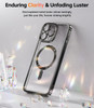 Meifigno Designed for iPhone 16 Pro Max Case 6.9", [Glitter Card & Wrist Strap] [Compatible with MagSafe] [2X Screen Protectors] Surround Lens Protec