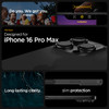 Spigen for iPhone 16 Pro Max Case, Ultra Hybrid [No Magnet Ring][Anti-Yellowing] - Matte Black