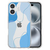 DEFBSC Compatible with iPhone 16 Case, Soft Shaped Art Design with Built-in Bumper Protective Phone Case, Cute Slim TPU Cover Designed for iPhone 16