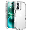 AICase for iPhone 16 Case Clear 3 in 1 Heavy Duty Drop Protection Full Body Rugged Shockproof/Dust Proof 3-Layer Military Protective Tough Durable Co