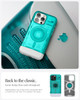 Spigen Classic C1 MagFit Designed for iPhone 16 Pro Case [Military-Grade Protection] Compatible with MagSafe - Bondi Blue