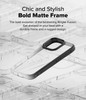 Ringke Fusion Bold for iPhone 16 Pro Max Case, Textured Sides for Grip, Anti-Yellowing Technology, Clear Back to Show Phone Color - Black
