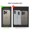 Encased Compatible with iPhone 16 Pro Max Belt Case with Phone Holster Clip, Compatible with MagSafe (Crystal Clear)