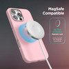 ENCASED Magnetic Case for iPhone 16 Pro Max with Screen Protector, Silk-Touch Magnetic Cover (Compatible with MagSafe) Light Pink