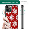 DAIZAG Compatible with iPhone 16 Pro Max Case,Christmas Snowflake Four Corners with Bumper Shockproof Anti-Scratch Protection Case for iPhone 16 Pro
