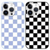 Yomjew 2 Pack Checkerboard Phone Case for 6.9 iPhone 16 Pro Max inches, Grid Checkered Chess Soft Slim Shockproof Silicone Matte Scratch-Resistant Fu