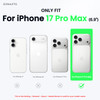 ORNARTO Air Case for iPhone 17 Pro Max Clear | Military-Grade Drop Protection | Camera Control Button | Compatible with MagSafe | Built-in Air Phone