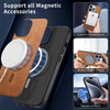 Monwutong Slim Leather Case Compatible with MagSafe Strong Magnetic Case for iPhone 16 Pro Max,Camera and Screen Protection Cover for iPhone 16 Pro M