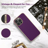 LOHASIC for iPhone 16 Pro Case, Classic Elegant Leather Slim Vegan PU Soft Non-Slip Grip Shockproof Bumper Anti-Scratch Protective Phone Cover Men Wo