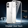JETech Case for iPhone 17 6.3-Inch, Non-Yellowing Shockproof Phone Bumper Cover, Anti-Scratch Clear Back (Clear)