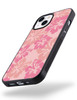 Wihytec Pink Hibiscus Flower Phone Case for iPhone 16 PRO MAX Hibiscus Floral Case Cover TPU Bumper Hard Back Shockproof Preppy Phone Case Girly Wome