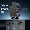 JETech 5 in 1 Case for iPhone 16 6.1-Inch with 2 Pack Each Tempered Glass Screen Protectors and Camera Lens Protectors, Non-Yellowing Shockproof Bump