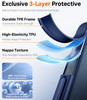 TORRAS for iPhone 17 Pro Case, Beyond Military-Grade Protection, Camera Control Button, DIY Buttons, Translucent Matte Slim Thin Shockproof Hard Back