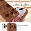 OOK Floral Case for iPhone 16 Pro Case, Cute Sunflower Floral Blooms Design Soft TPU Shockproof Protective for Women Girls Slim Phone Cover - Brown F