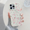 QLTYPRI for iPhone 16 Pro Case, Cute Pink Floral Flower Pattern Aesthetic Phone Case, Raised Camera Protection Soft Slim TPU Shockproof Protective Ph