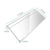 VBQFDPH Computer Tilted Keyboard Holder, Clear Acrylic Premium Stand, Universal Elevated Stand for Easy Ergonomic Typing, Gaming and Working