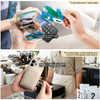 Hanman Magnetic Wallet Case for iPhone 16 Plus, RFID Blocking PU Leather Zipper Purse, Magnetic Wallet Card Holder, Beige