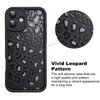 KANGHAR Case for iPhone 16 Plus Leopard Printed Pattern Cute Cheetah Phone Case Soft TPU Shockproof Protective Cover for iPhone 16 Plus 6.7 Inch Blac