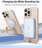 TORRAS Desert Titanium 360 Spin Stand Magnetic Case for iPhone 16 Pro Case with Full Camera Protection, Fit for MagSafe, 16FT Mil-Grade Shockproof Sl