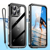 AICase Compatible with iPhone 16 Pro Max Case Waterproof, Clear Water Proof Built-in Screen Protector Shockproof Dustproof Snowproof Full Body Rugged